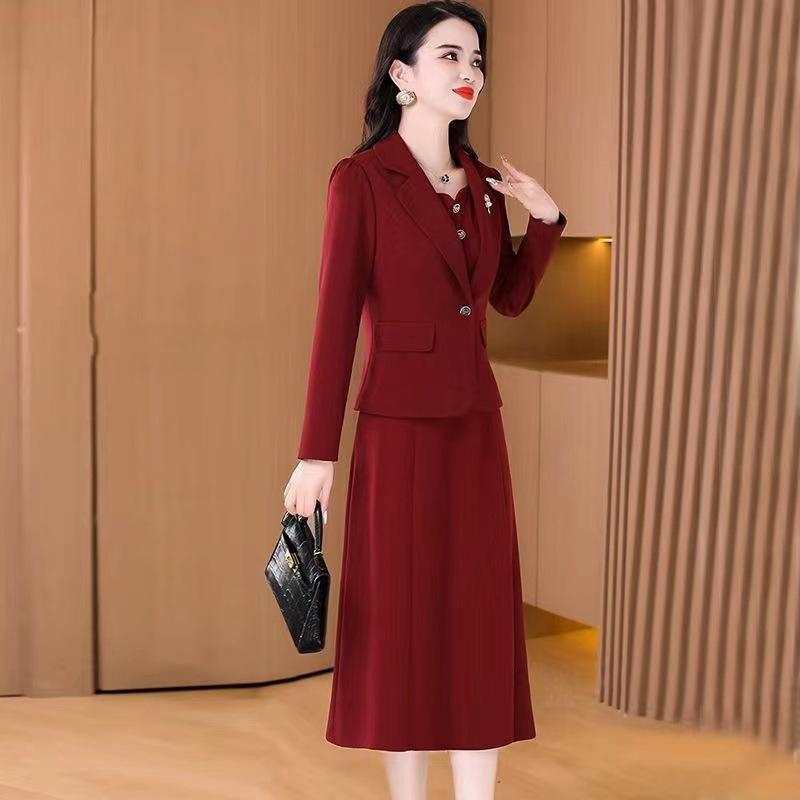 Váy Phù Hợp Với, Thích Hợp Cho Mùa Thu Và Mùa Đông, Thanh Lịch Và Bó Sát, Thích Hợp Cho Tiệc Cưới Và Bữa Tiệc, Áo Khoác Phù Hợp Với Bánh Mì Nướng, Bộ Đồ Hai Mảnh Nữ 6