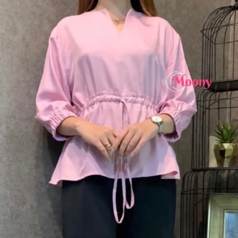 BRIEL TOP SERUT Atasan Wanita Twill 6