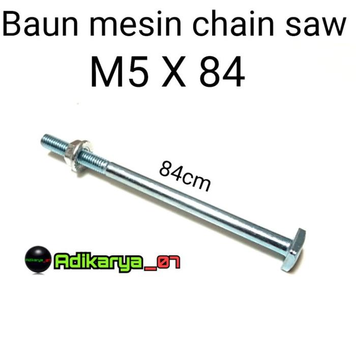 Jual Baut M5 x 84 Baud mesin chainsaw sinso mini tipe 5200 5500 5800 ...