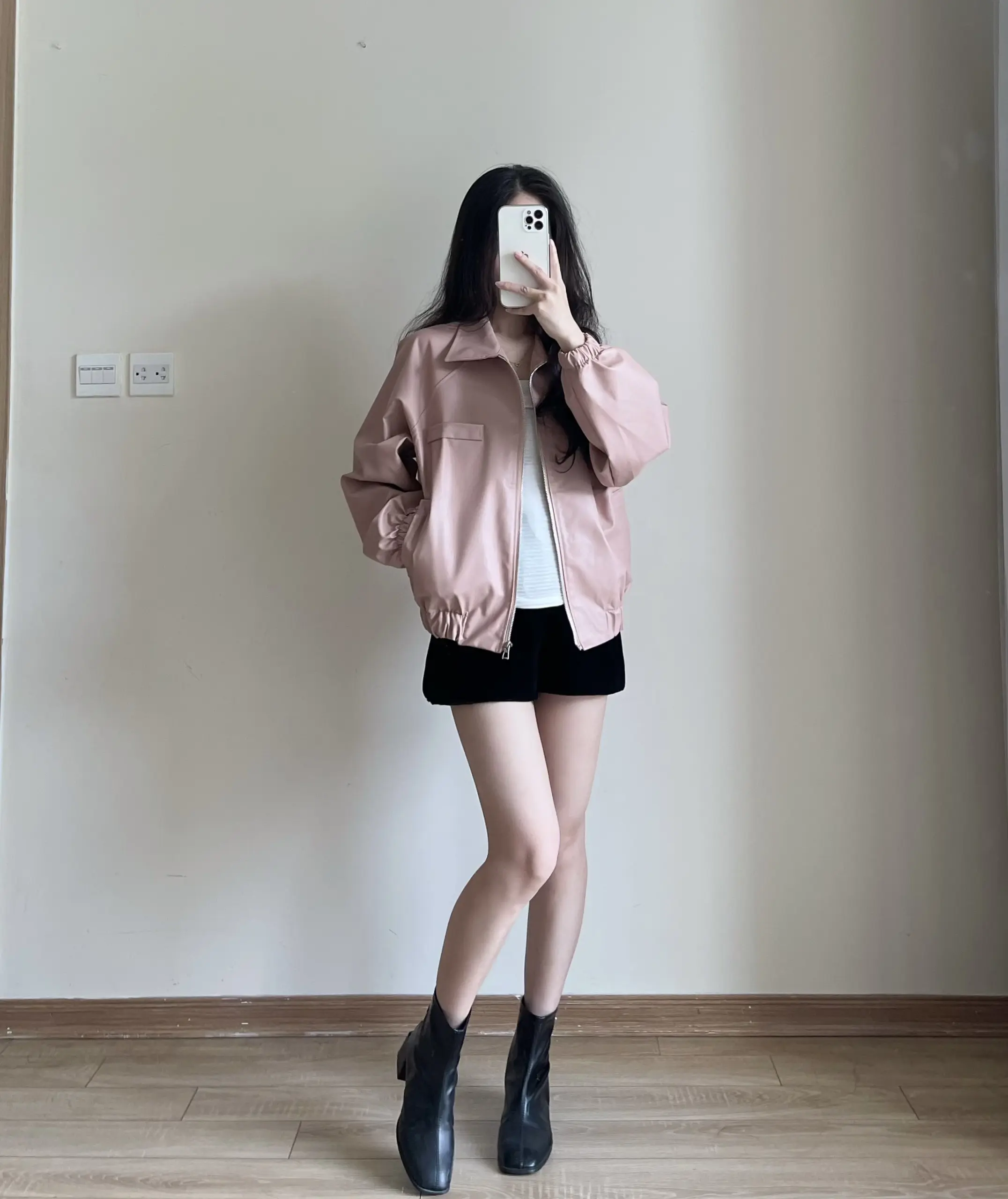 Áo Khoác Da Form Dáng Rộng Boxy 1 Lớp Miho House | BigBuy360 - bigbuy360.vn Áo Khoác Da Form Dáng Rộng Boxy 1 Lớp Miho House | BigBuy360 - bigbuy360.vn