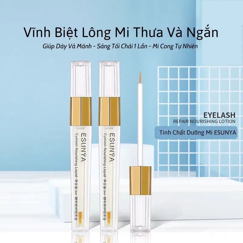 Serum Làm Dài Lông Mi, Esunya, Giúp Nuôi Dưỡng Sâu, Giúp Lông Mi Dài Và Mỏng Nữ Trang Điểm Mascara Women Cosmetic Mỹ Phẩm 2