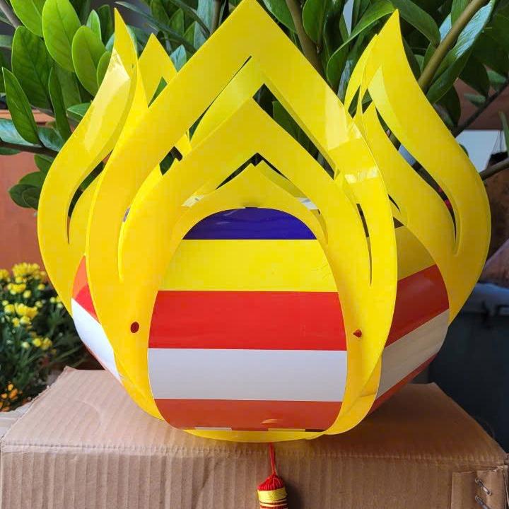 Lồng Đèn Hoa Sen Nhựa Trang Trí Phật Đản Lễ hội nhiều mẫu 1
