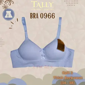 BH 0966 Tally Bra Busa Tipis Sehari-hari Brallete Nyaman Dan Lembut