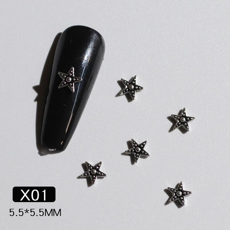 Charm cổ điển kim loại gắn móng nail trang trí họa tiết độc đáo 4