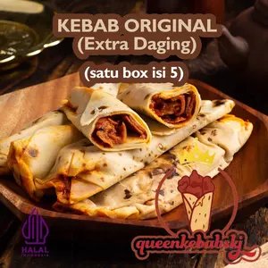 Kebab Extra Daging Sapi (isian daging lebih banyak)
