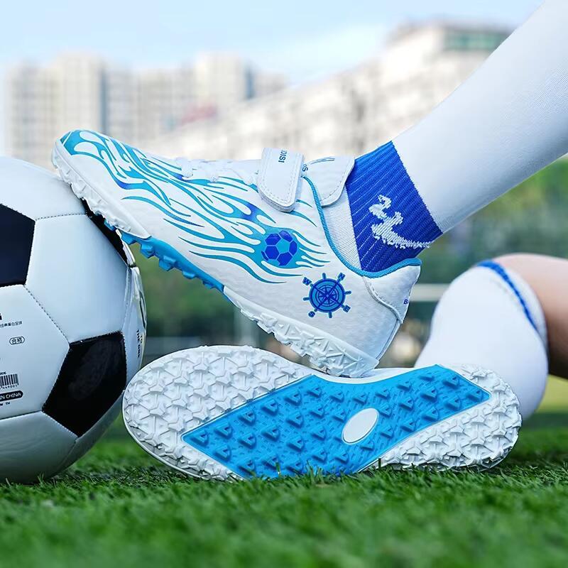 Product Introduction of Kids Boys Free Shipping Turf Training Soccer Shoes Outdoor Sports Futsal Hall Football Boot for Children 5