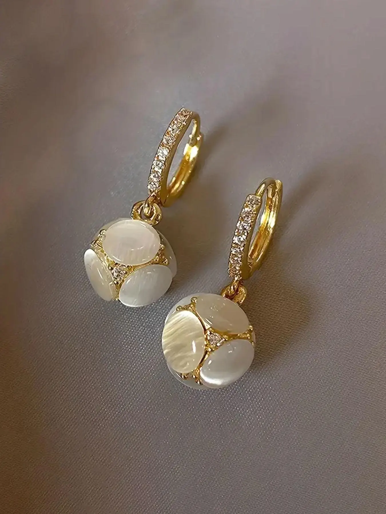 Elegant Rhinestone Decorated Dangle Earrings, Fashion Jewelry for Party, Daily Decor, Trendy All-match & Exquisite Jewelry for Birthday Gift