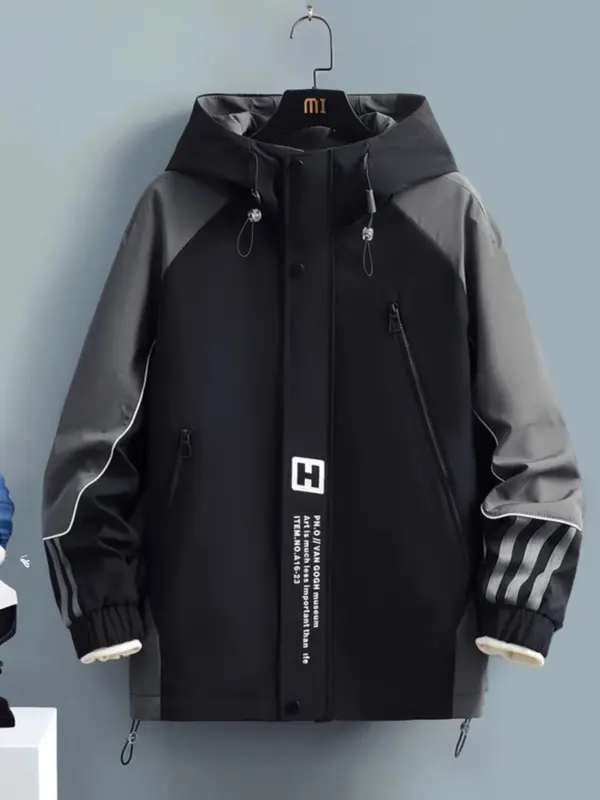 Áo Khoác Dù DERERRO Logo Bomber Nam Nữ Ulzzang Form Rộng Nam Nữ Năng Động Cực Ngầu Menswear Tay Dài Jacket Xanh Đen 1