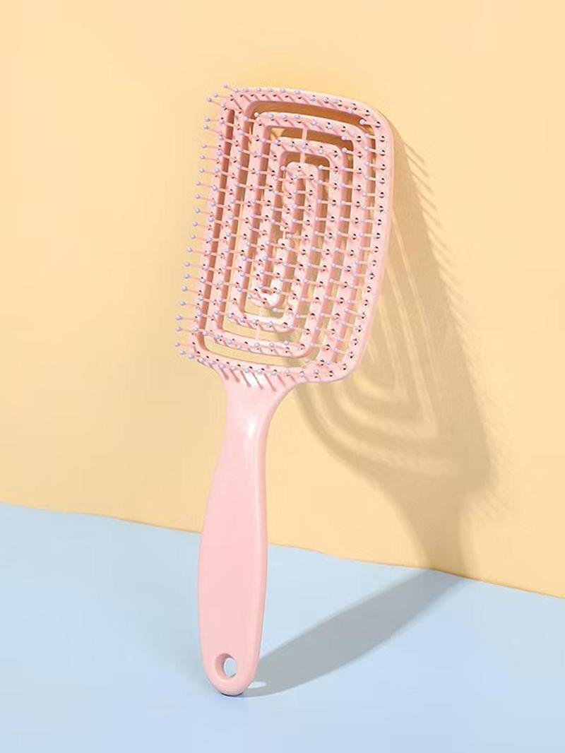 Product Introduction of Solid Color Hair Comb, Hair Care Comb, Dry & Wet Dual-use Hair Massage Comb, Wig Maintenance Tool, Daily Commuting, Campus Hairstyle Maintenance Tool 6