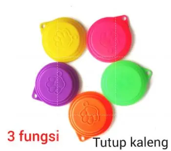 PENUTUP KALENG 3 FUNGSI  / PENUTUP MAKANAN KALENG / TUTUP KALENG makanan kucing