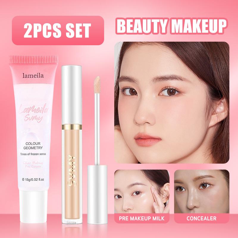 Product Introduction of Mỹ Phẩm, Lameira, Bộ 2 Chiếc, Sữa Mặt Trang Điểm Dưỡng Ẩm, Kem Nền Che Khuyết Điểm, Vô Hình Và Lâu Trôi, Nhẹ, Thoáng Khí, Chống Ốc Sên, Giao Hàng Địa Phương 20