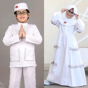 Abaya/gamis dan stelan koko ihrom/putih anak by dannis TAPL0404 | JKPL0405 IH