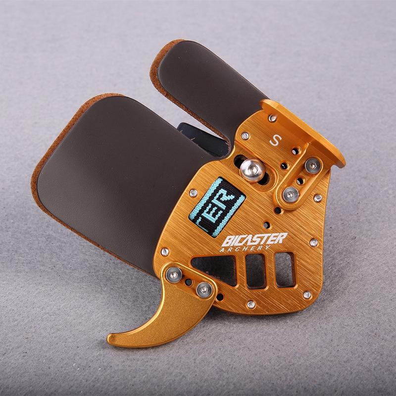 Product Introduction of Bicaster Archery Finger Tab Guard Protection Genuine Leather + Aluminum S/M/L For Tradition Recurve Bow 11