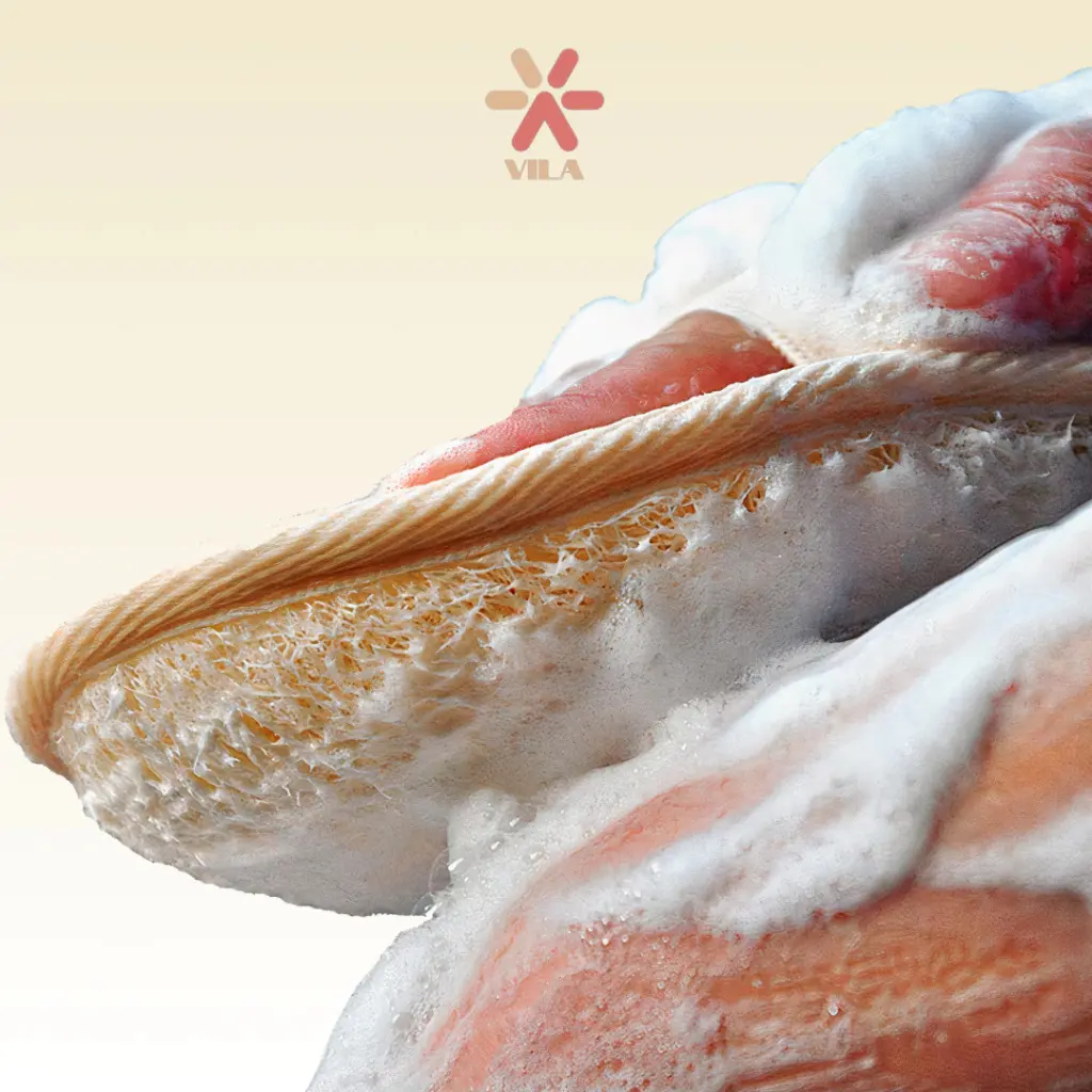 Miếng Rửa Mặt Tắm Tẩy Tế Bào Chết Chất Liệu Xơ Mướp - 100% Tự Nhiên- An Toàn Sử Dụng