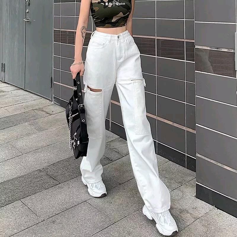 PLANET  wideleg pants celana panjang celana pants  celana Variasi Wanita Casual Kulot 3