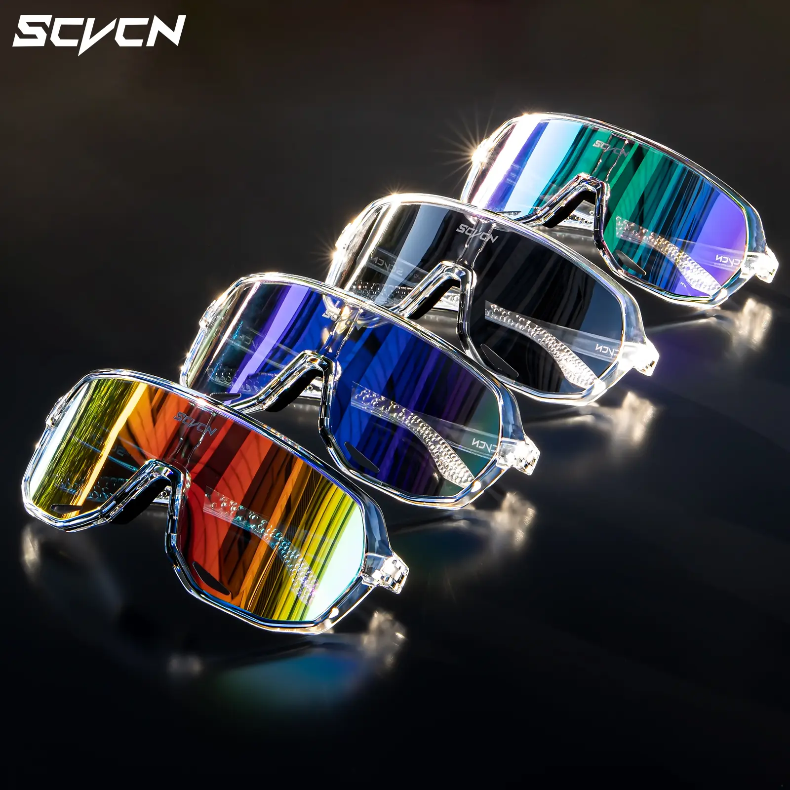SCVCN Motorcycle SunGlasses For Men Women Bicycle cycling glasses Goggles MTB Bike Cycling Sunglasses Eyewear UV400 Outdoor Sports Driving Fishing Running Hiking Riding Goggles