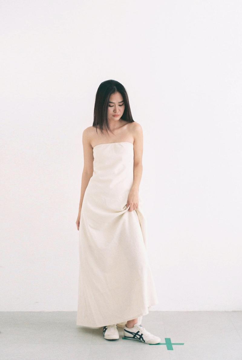 Product Introduction of OLALASTUDIO Đầm quây maxi linen Rapuzel Dress 3