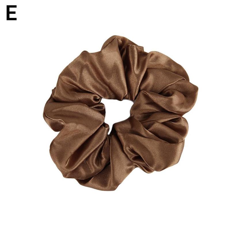 Product Introduction of Lotus Root Pink Dingbu Large Intestine Ring Hair Ring Color Solid Headwear Cloth Set Headstring O0J2 43