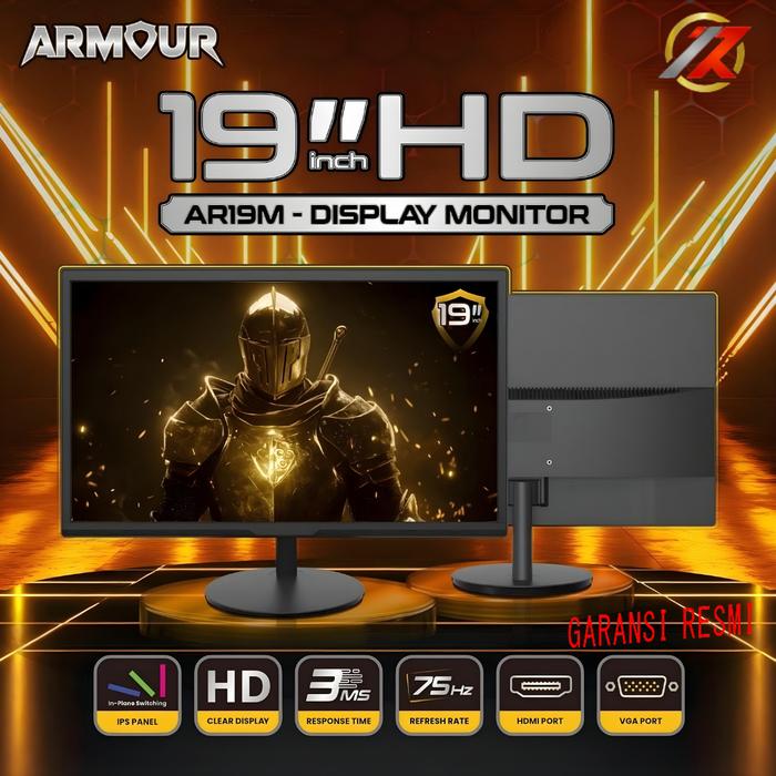 Jual ARMOUR AR19M HD LED 19INCH 75HZ 3ms - Kota Makassar - IR Computer ...