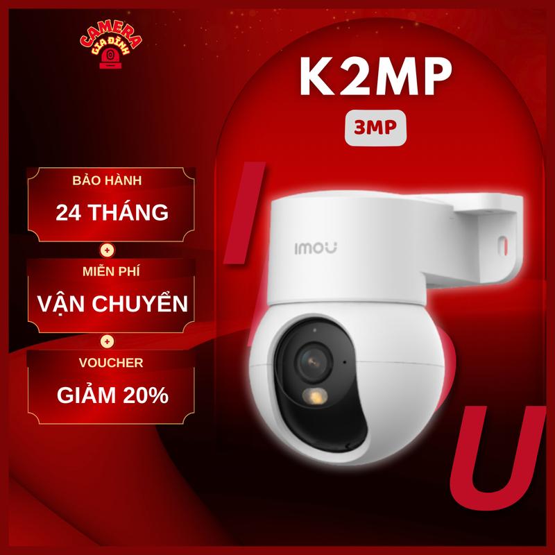 Camera Wifi IMOU trong nhà Ranger Mini 3MP - K2MP, màu đêm, loa mic 2 chiều, quay quét 360°, phát hiện chuyển động, Smart Tracking (IPC K2MP)