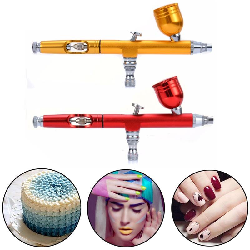 Product Introduction of KIPRUN Airbrush Tool Dual Action Gravity Feed 7cc 0.3mm Nozzle Airbrush Spray Gun Nail Art Paint Tattoo Tool 26