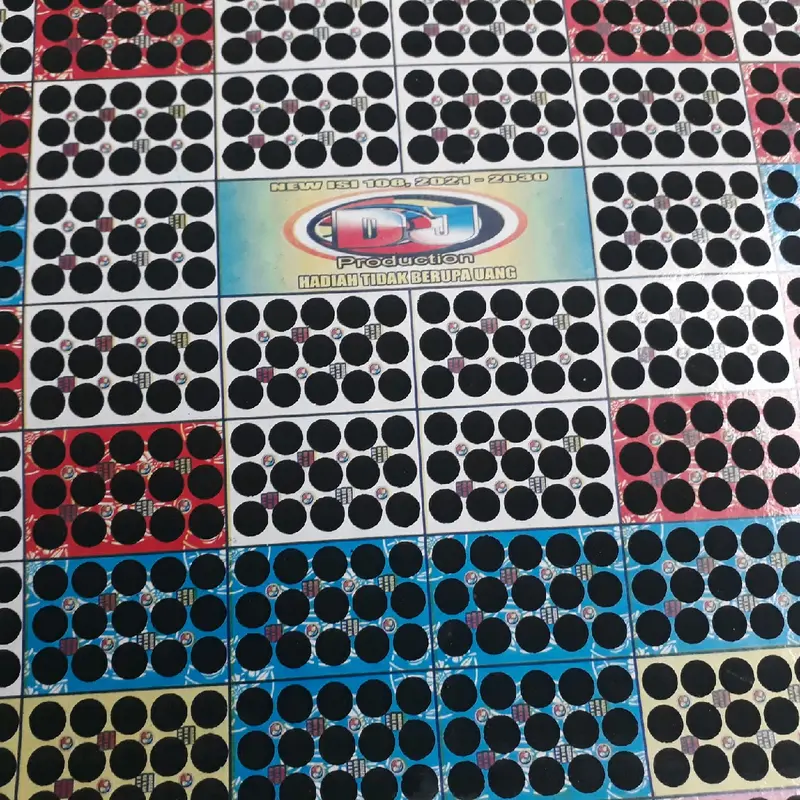 1lembar gogok gosok  isi 108ckotak 5