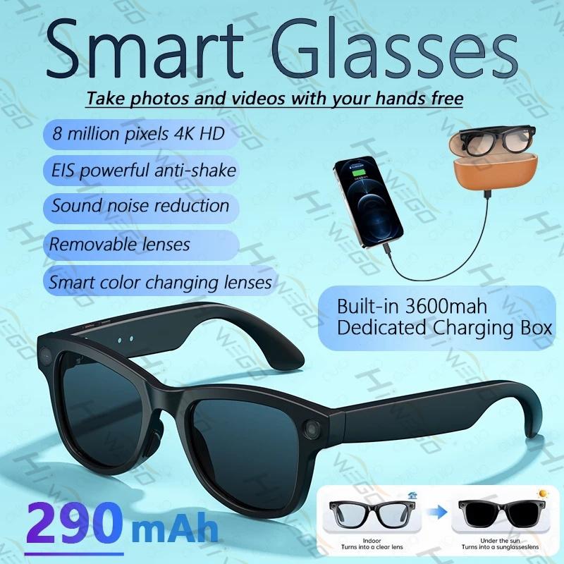 2025 New 6K HD AI Smart Glasses Chat GPT 800MP Camera Bluetooth Call 290mAh Battery 32GB Voice Assistant Control Smart Glasses - Image 2