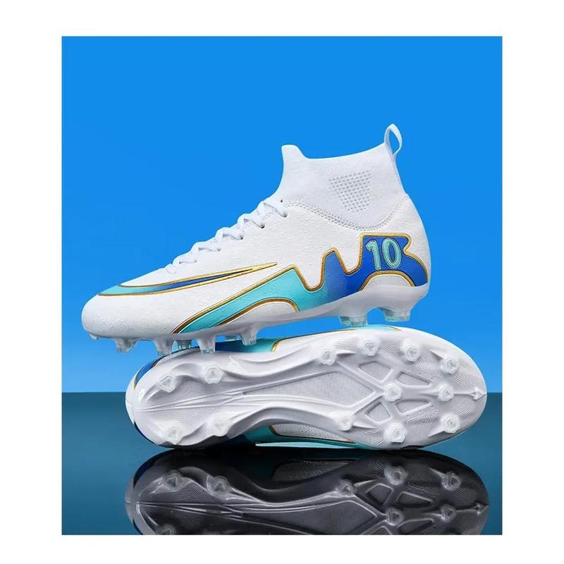 Product Introduction of Ready Stock AG Spike Football Boots 4 Colors High-Top Football Boots Spike Football Boots Anti-Slip Comfortable Grass Training Shoes Futsal Football Boots Adult Outdoor Grass Casual Shoes Anti-Slip Wear-Resist 47