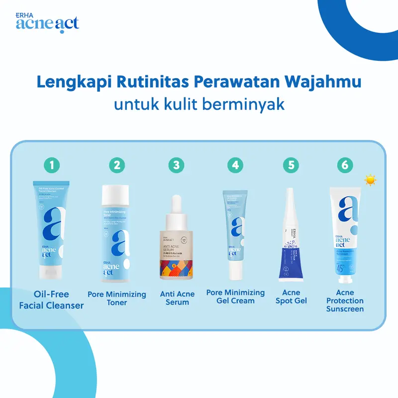 ERHA AcneAct Oil-Free & Acne Control Cleanser - Sabun Wajah Jerawat Berminyak 6