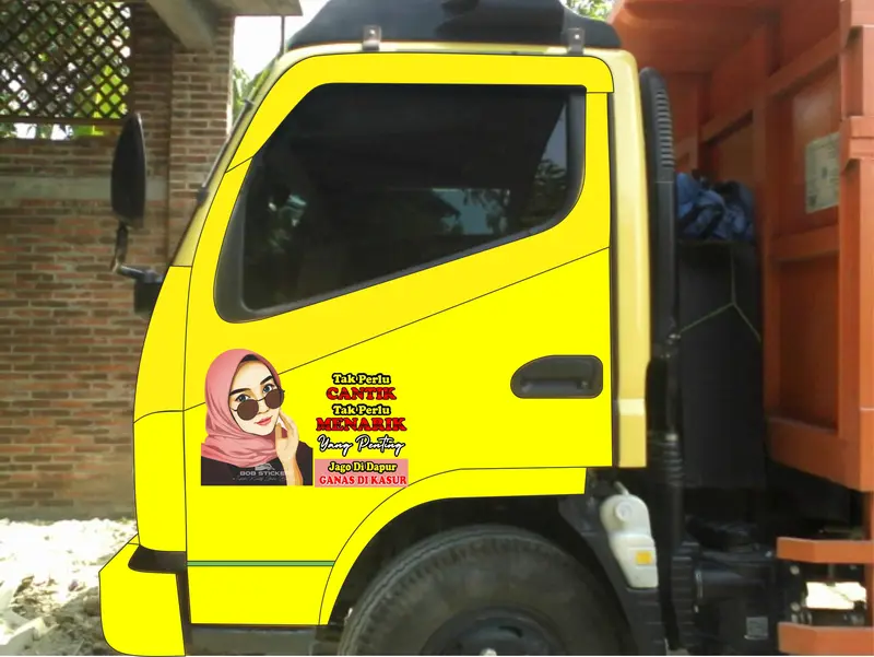 Stiker Transparan kata kata kaca mobil , sticker kata kata, setiker bodi mobil, stiker pintu mobil 2