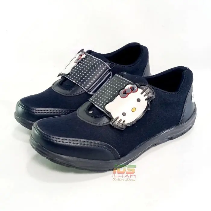 Sepatu Sneakers Anak Perempuan Speecta SP015 Hello Kitty Size 26-35 Hitam Fashion