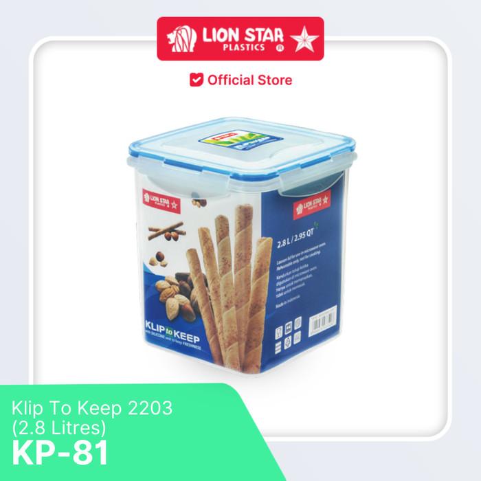 Gambar LION STAR Wadah Tempat Makan Klip To Keep 2203 (2.8 Liter) KP-81 dari Lion Star Indonesia Kab. Tangerang Tokopedia