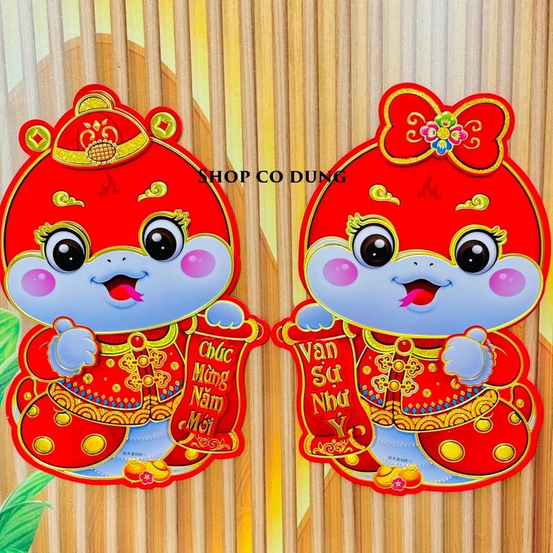 Product Introduction of Bộ đôi hình dán 2 ông thần tài, bé na 2025 2