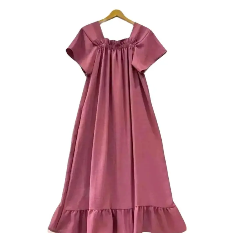 Daster Wanita Fujian Ruffle Dress Crinkle Airflow Dada Karet | Daster Wanita Lengan Pendek Fujian Dress Ruflle Crinkle Airflow 0