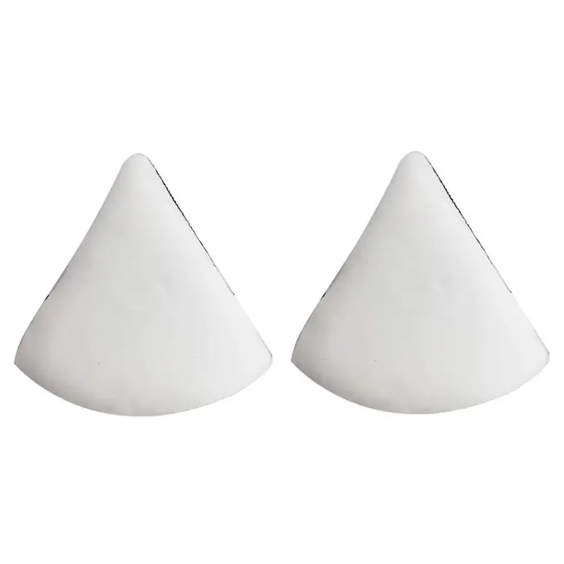 Soft Powder Puff, 1 Count Triangle Face Detail Makeup Puff, Super Soft Eye Makeup Wedges Beauty Tool For Loose Setting Powder Face Body, Foundation Blender Velour 8