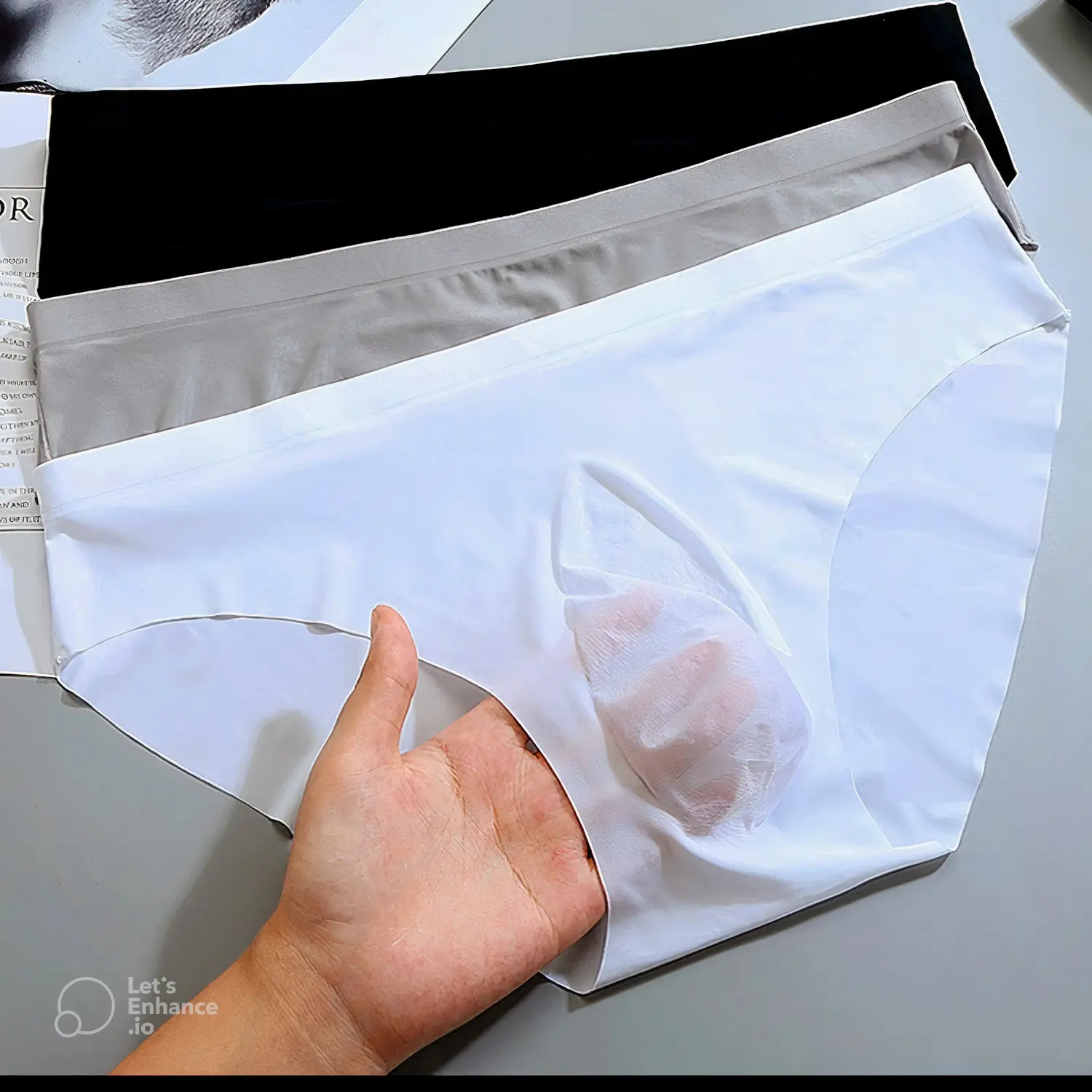 COMBO 4 TẶNG 1 QUẦN LÓT TAM GIÁC LỤA BĂNG CAO CẤP NAM ( mã QL02 ) Sịp Menswear Boxer Quần Boxer quầnlót