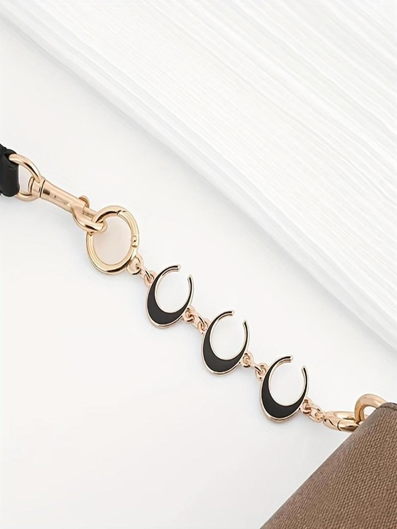 Product Introduction of Moon Design Bag Chains, Fashionable Bag Chains for Women's Handbag, Casual Trendy Versatile High-quality Daily Bag Decoration 4