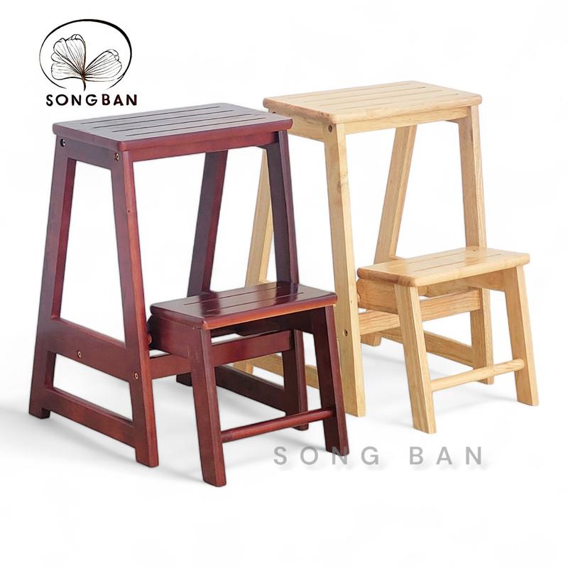 Ghế Gỗ 2 Tầng Cao 54cm Nhiều Màu Thắp Nhang, Rửa Chén, Chăm Sóc Nhà Cửa - Gỗ Song Bản