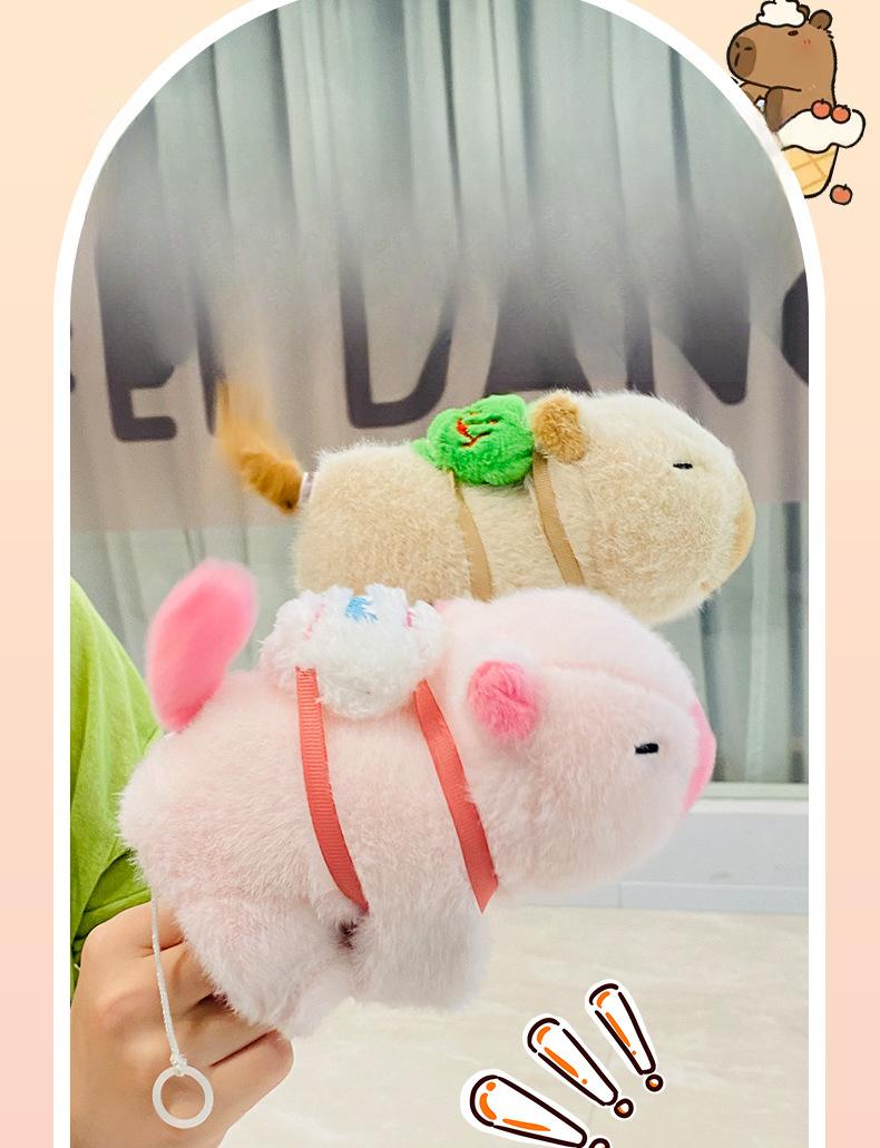 Product Introduction of Vòng Tay Chuông, Thiết Kế Capybara, Vòng Tay Cuff Phổ Biến Mới, Thiết Kế Đuôi Xoay, Đồ Chơi Nhồi Bông 1