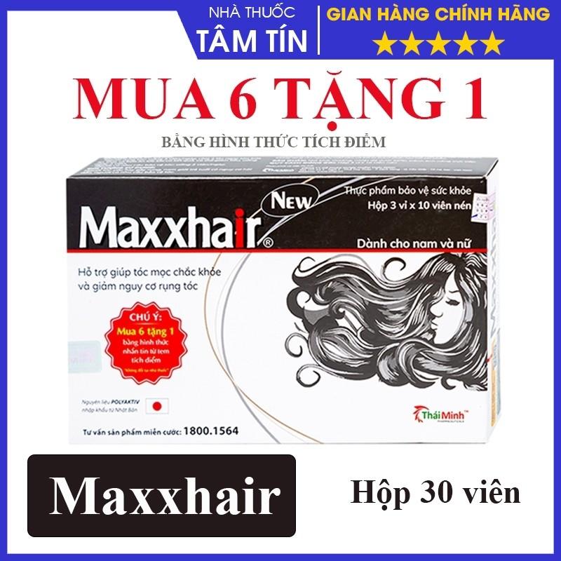 (chính hãnġ MUA 6 tặng 1) Thực phẩm MAXXHAIR ngăn rụng tóc,kícḣ thích tóc mọc nhanh. Dưỡng Tóc Chăm Sóc Tóc Women Nữ Cho Bé