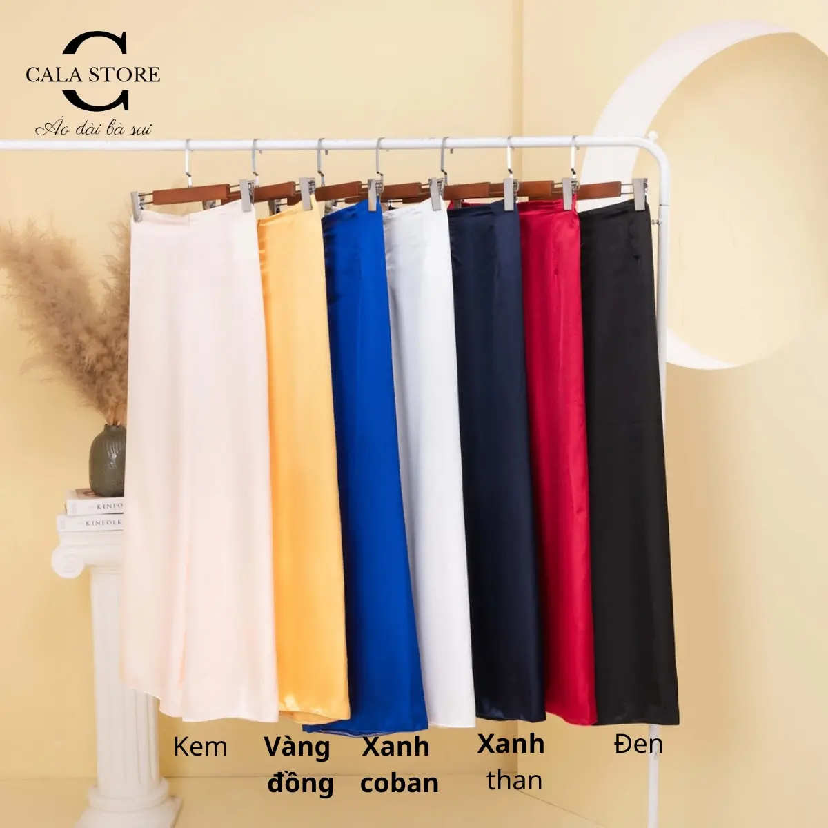Quần phi bóng ông rộng mặc kết hợp với áo dài Nữ Women Voi Ong
