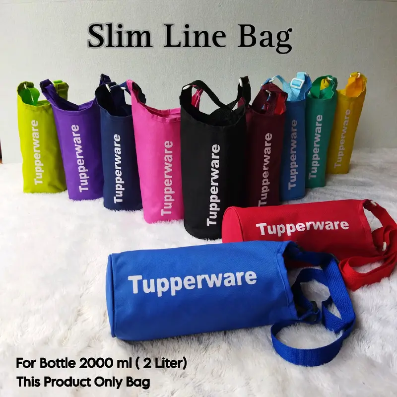 Tas Sarung Botol 2 Liter / tas slim line tuppy dengan Tali Panjang ( HANYA TAS ) 3
