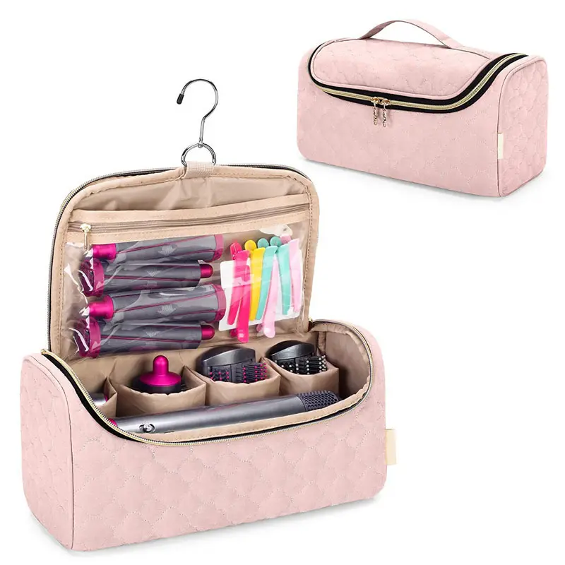 Portable Hair Dryer Bag, Dustproof Protection Storage Bag, Travel Bags, Organizer Pouch, Case for Dyson Airwrap Set Velvet Lightweight Wand