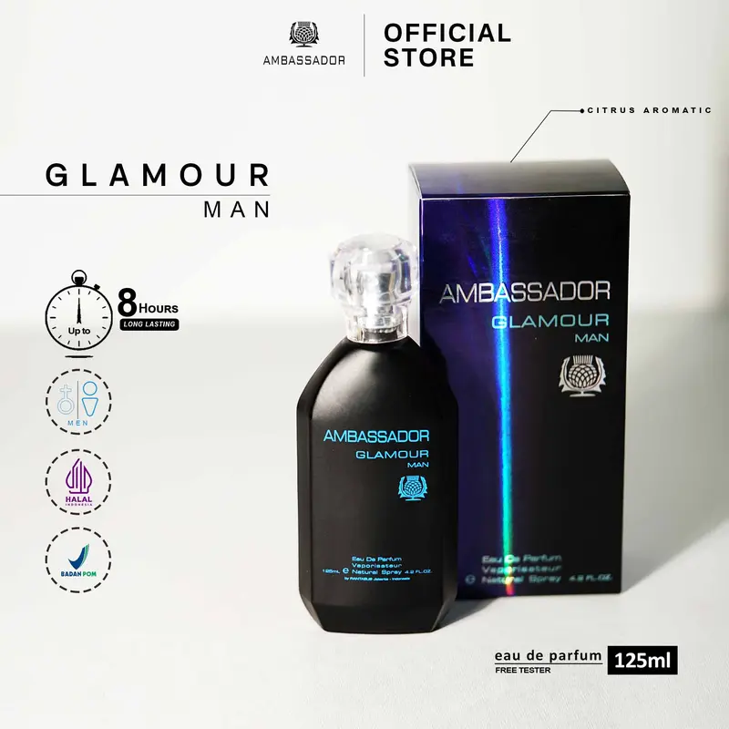 Ambassador Eau De Parfum Glamour Men - 125ml
