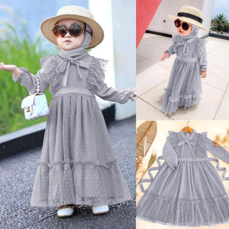 GAMIS KOMBINASI TILE ONDE/GAMIS TERBARU 2023/MAXI YANYANKID/GAMIS ANAK PEREMPUAN MODEL TERBARU UK S-M-L Dress Muslim Baju Lebaran Wanita Mewah Syari Pesta Kondangan Remaja 2