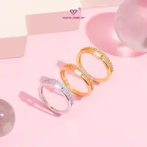 Yaxiya Cincin Wanita Elegan Perhiasan Aksesori 959