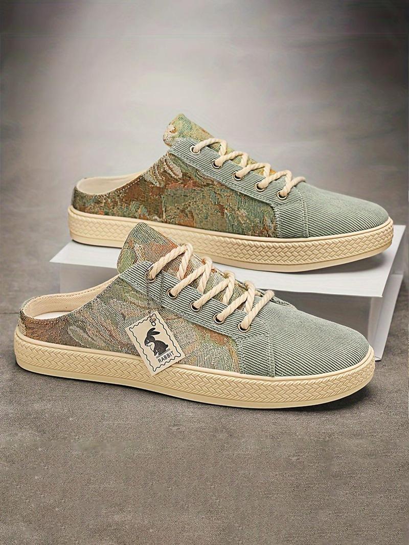 Product Introduction of Men's Patchwork Design Skateboarding Shoes, Sporty Comfortable Shoes for Daily Wear, Male All-match Round Toe Shoes for Daily Wear 4