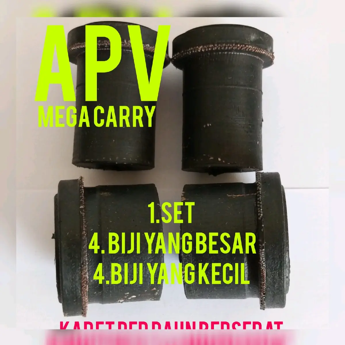 karet per daun APV,MEGA carry berserat 1 set