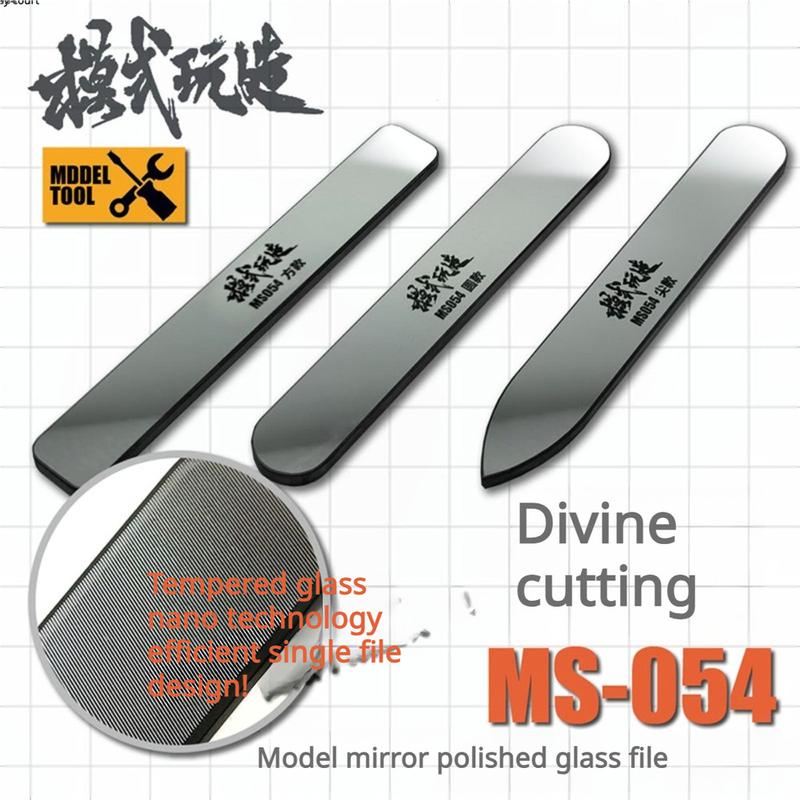 MS054 13.5x90mm Mirror Polished Glass File Assembly Model Building Tools For Military Gundam Grinded Tool Hobby DIY 1