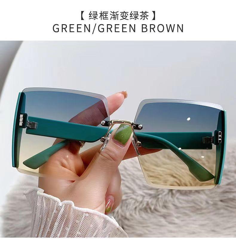 Product Introduction of Kính Râm Gọng Vuông, Cao Cấp, Thiết Kế Cạnh Cắt Không GọngPhong cách Người Nổi Tiếng trên InternetThời Trang, Cá Nhân Và MớiKính râm, thiết kế ngầu, dành cho phụ nữThon gọn, dành cho khuôn mặt lớn.Kính thời trang Kính Mắt Women 18